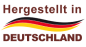 Preview: Bild zeigt Naturbeute Logo Hergestellt in Deutschland mit Deutschlandfahne schwarz rot gold