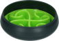 Preview: Bild zeigt Anti-Schling-Napf in apfelgrün mit schwarzem Rand